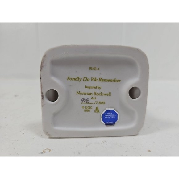 Vtg 90s Figurine Fondly Do We Remember Couple Numbered Dave Grossman Rockwell - Picture 5 of 5